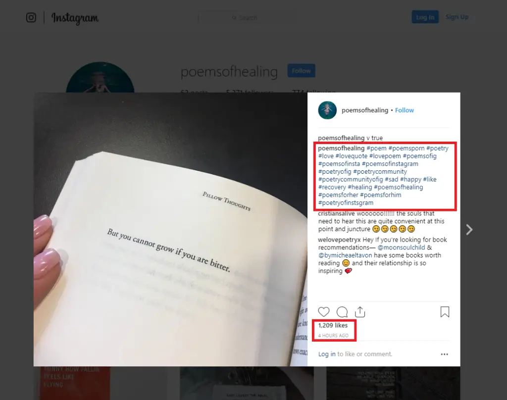 Poetry Hashtags To Increase Your Instagram & TikTok Following