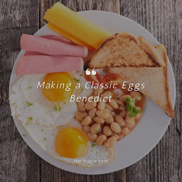 Breakfast recipe-demonstration captions  example image