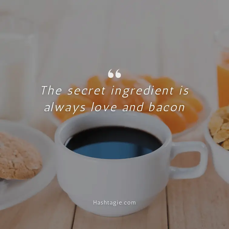 Breakfast with loved ones captions  example image