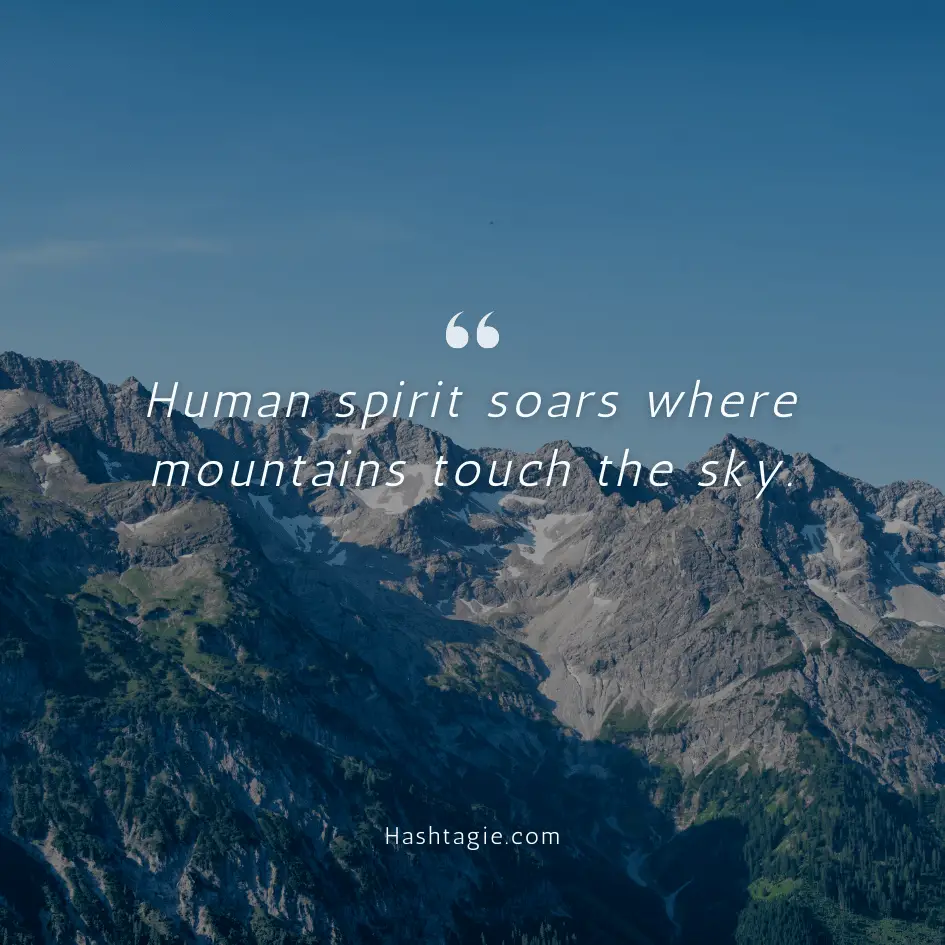 mountain captions for hiking trips