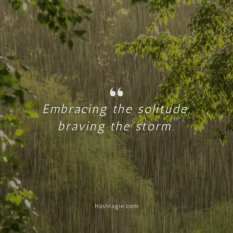 Rain Instagram captions for solitude example image