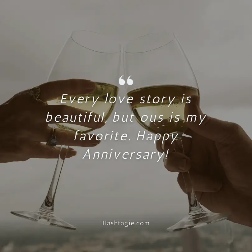 Anniversary Instagram captions for girlfriend example image