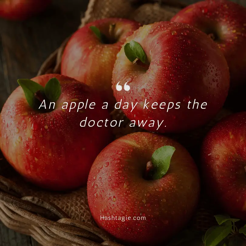 Apple picking Instagram captions example image