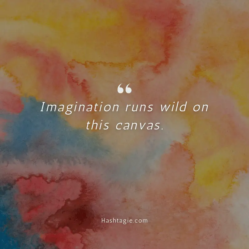 Art and creativity captions  example image