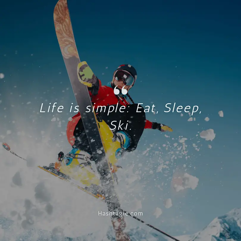 Backcountry skiing quotes for extreme sports lovers example image