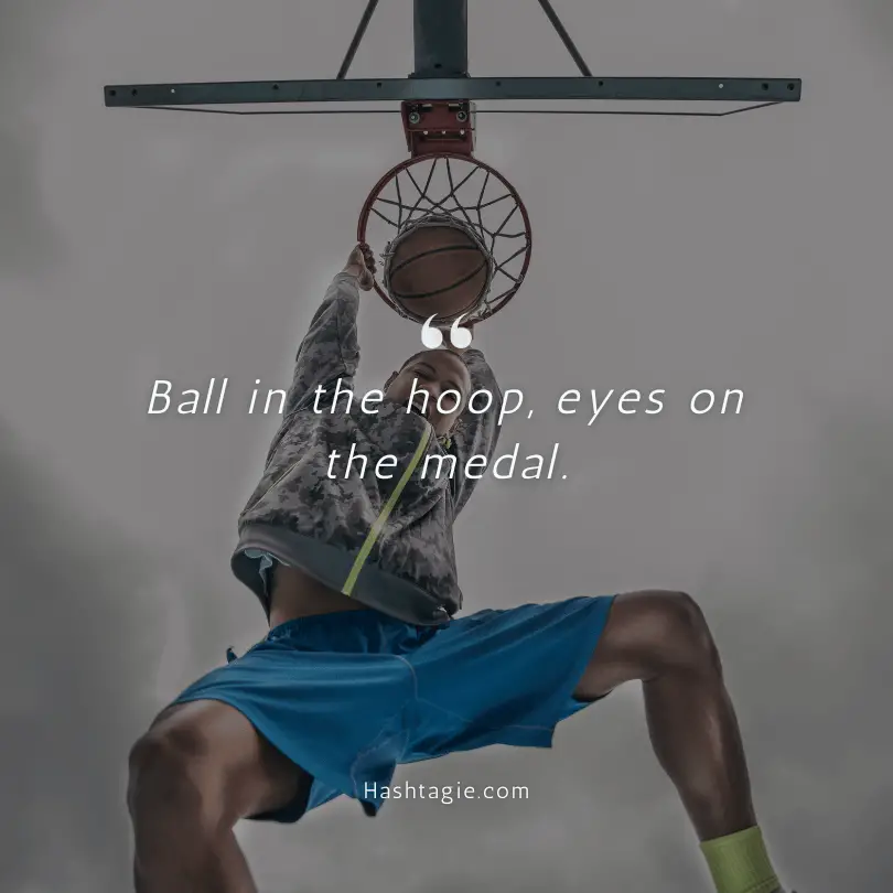 Basketball captions for Olympics example image