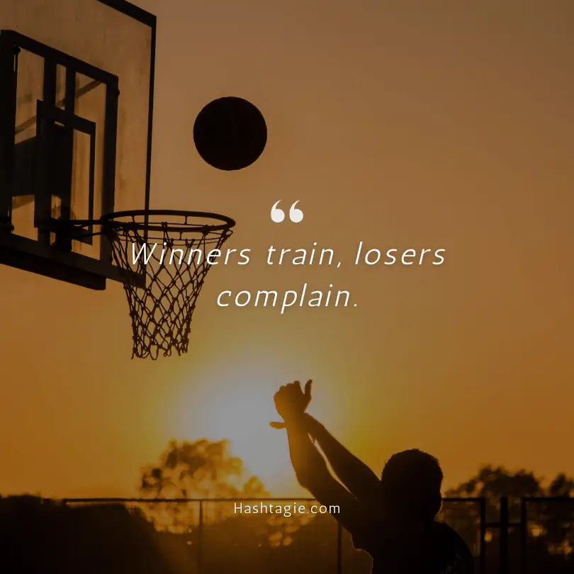 Basketball captions for winning  example image