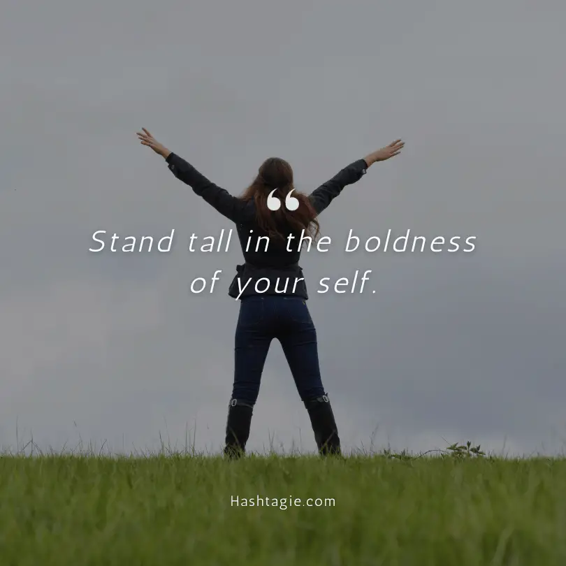 Be Yourself Captions for Bold Decisions example image