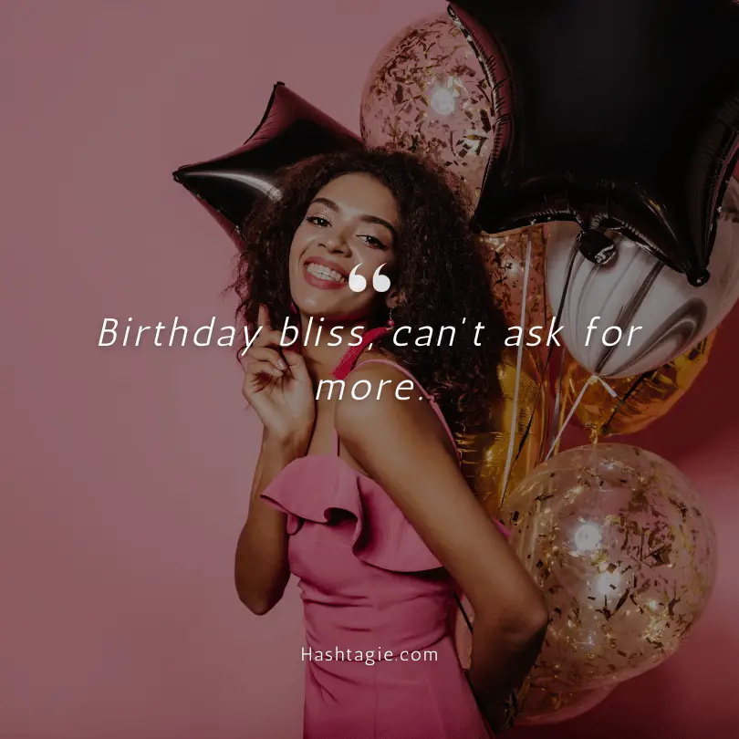 Birthday caption  example image