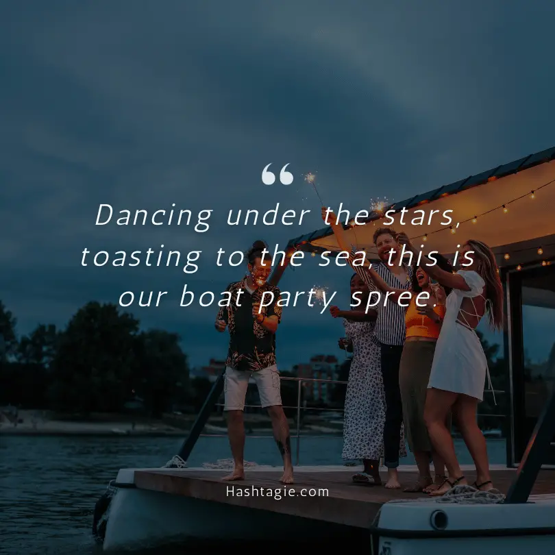 Boat Captions for Parties  example image