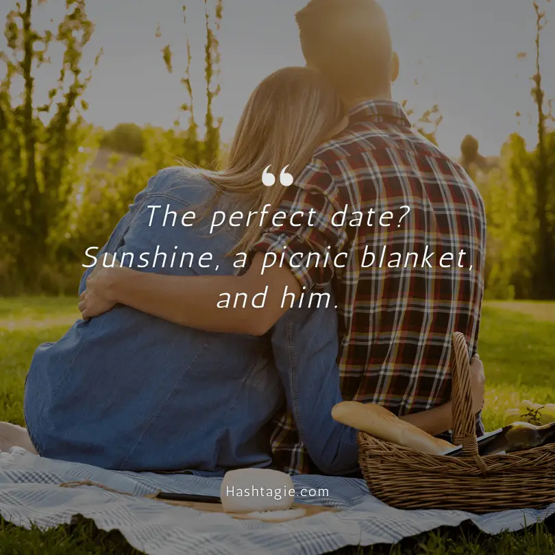 Boyfriend Instagram Captions for Picnics example image