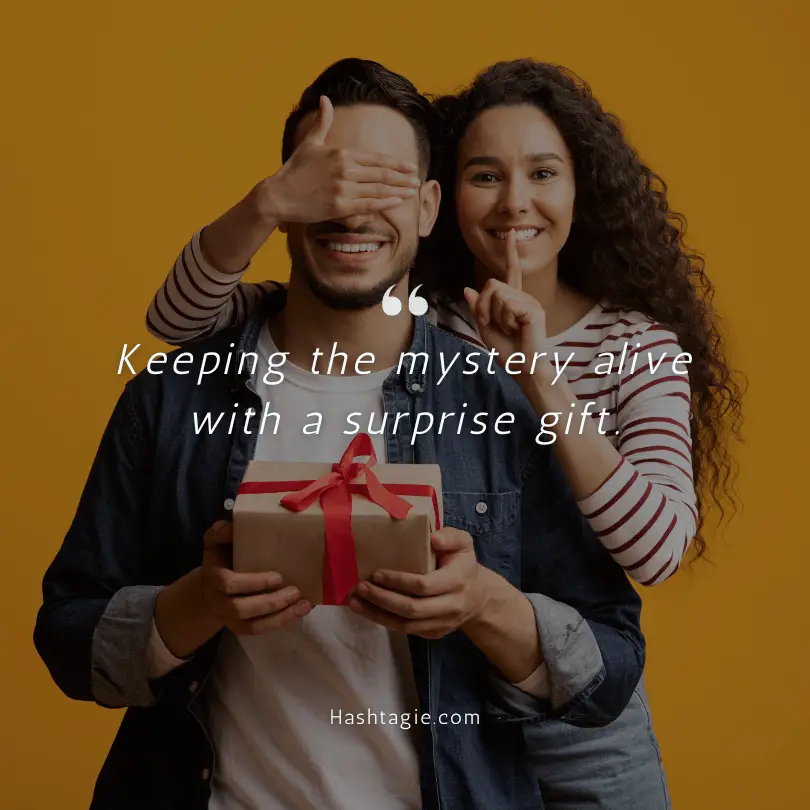 Boyfriend Instagram Captions for Surprise Gifts example image