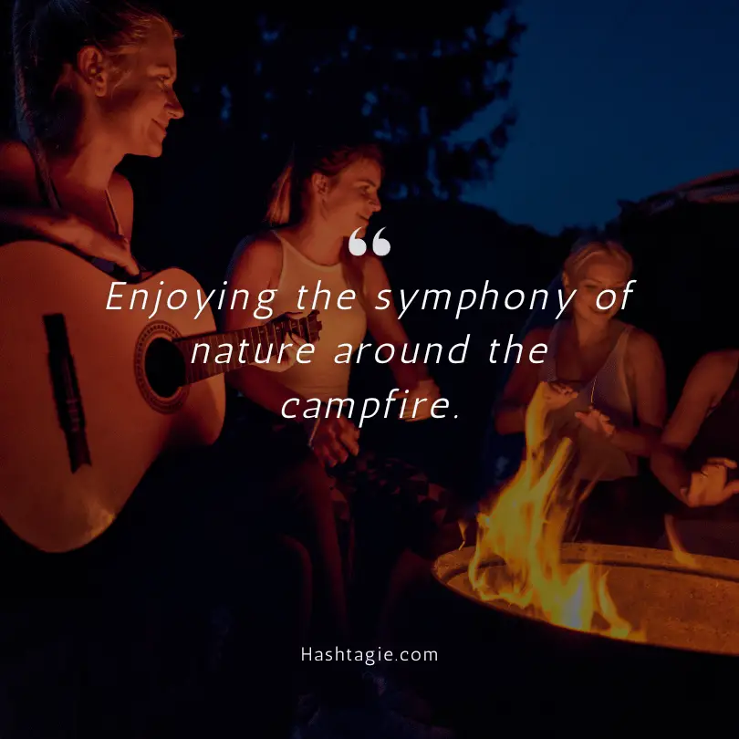 Camping scenic captions  example image