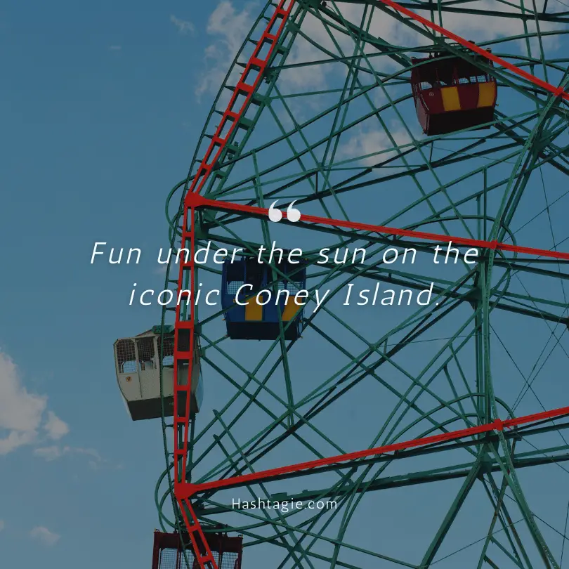 Captions for Coney Island trips example image