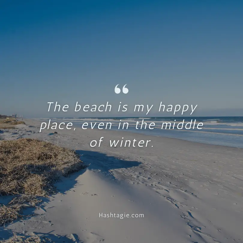 Captions for winter beach visits example image