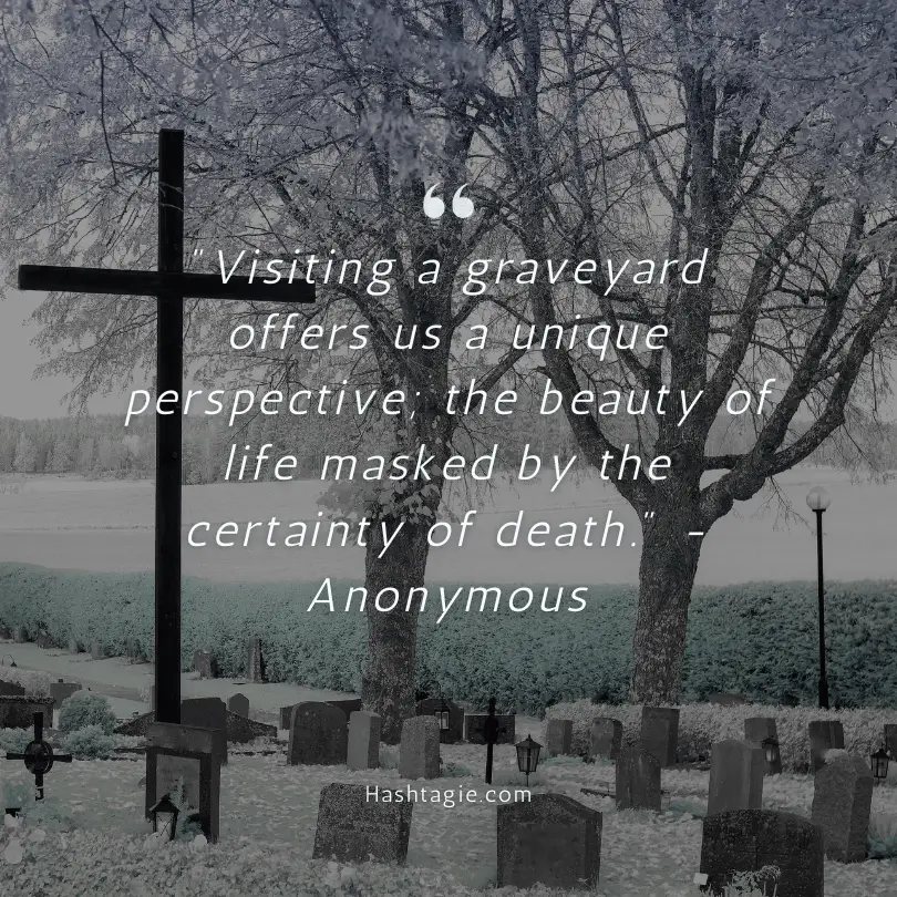 Cemetery visits quotes example image