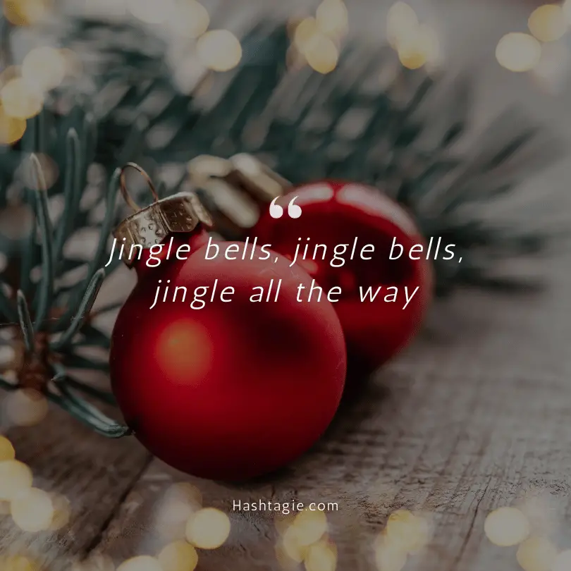 Christmas Quote Instagram captions example image