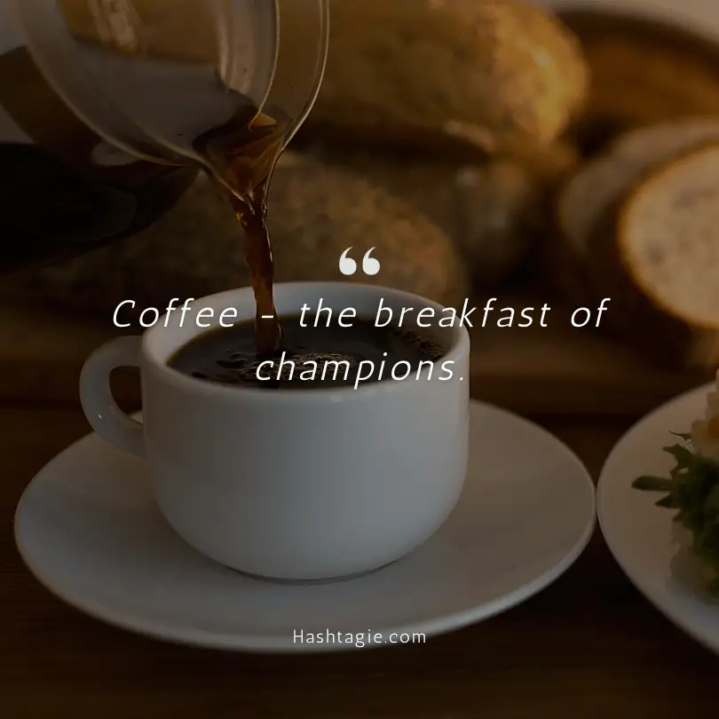 Coffee quote captions  example image