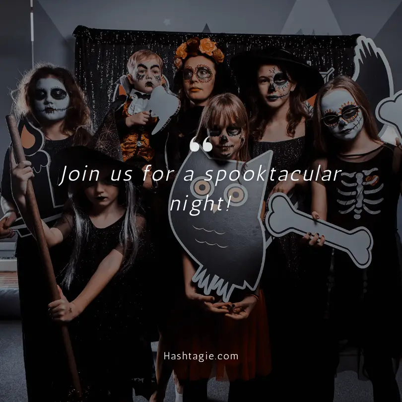 Costume party captions example image