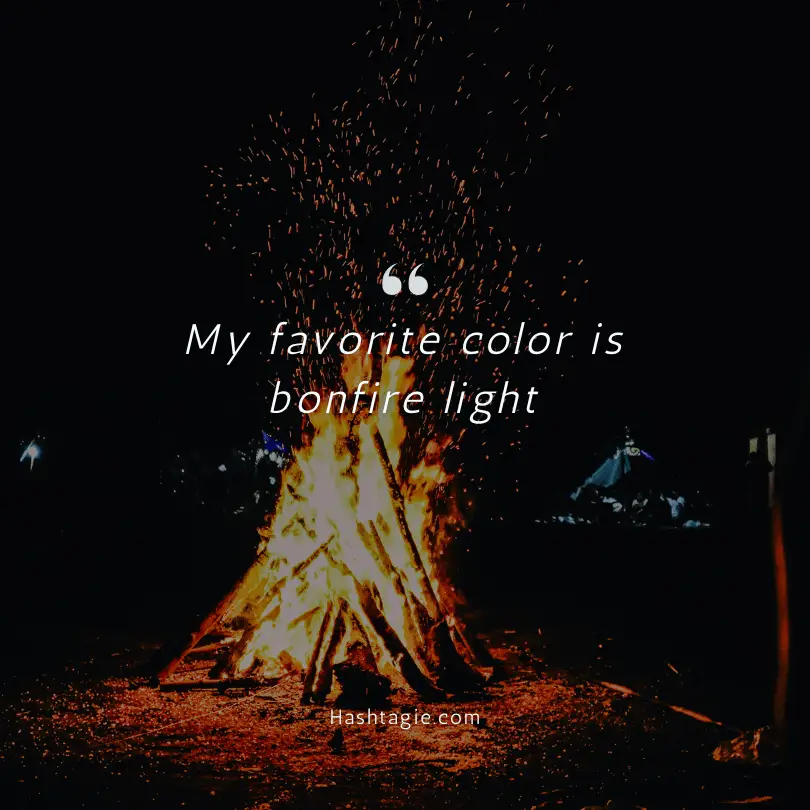 Country Girl Instagram captions for bonfires  example image