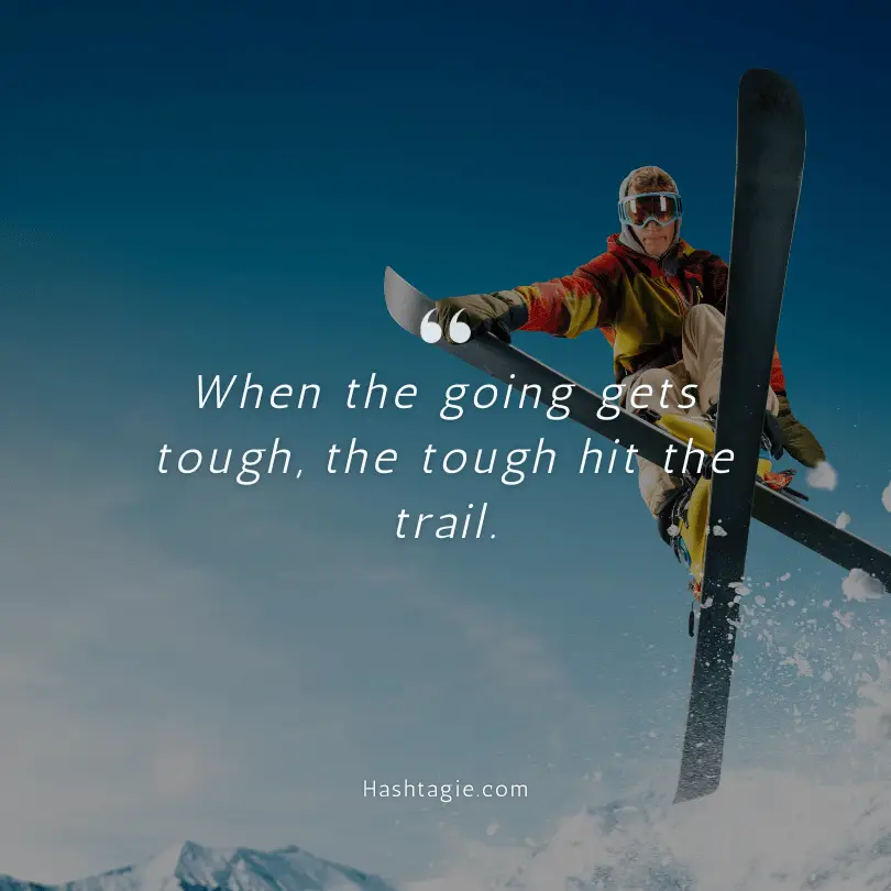 Cross country skiing captions for endurance athletes example image