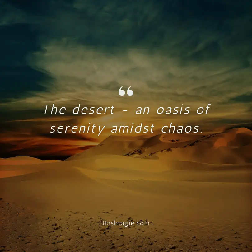 Desert wanderlust captions example image