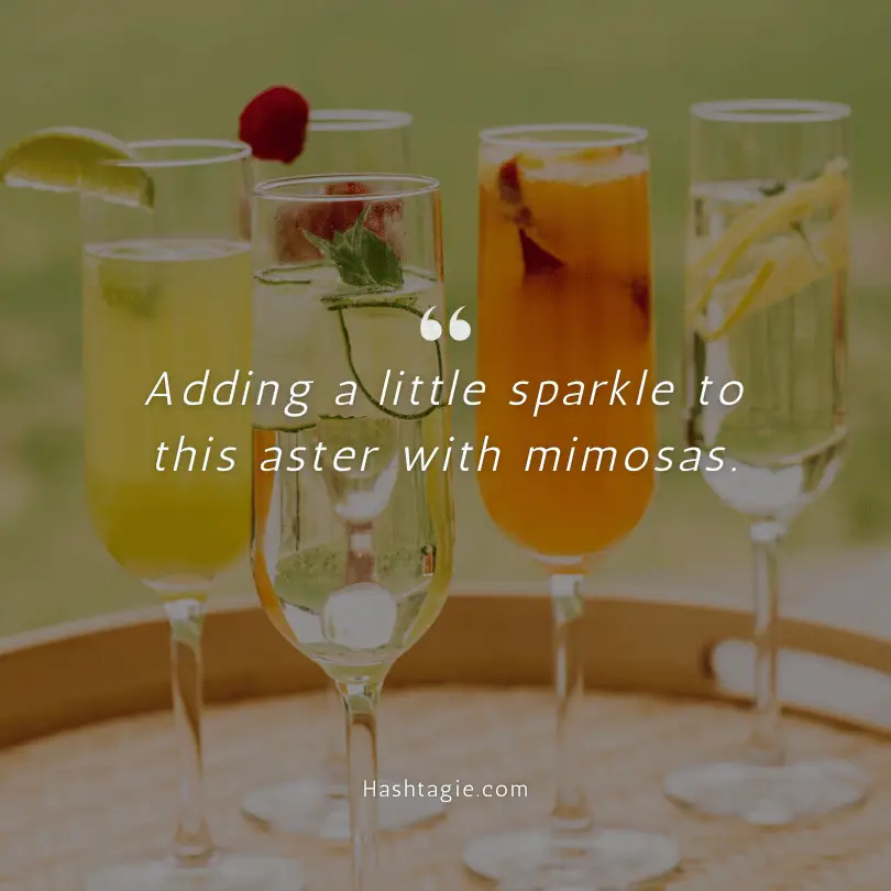 Easter Brunch Mimosa Captions example image