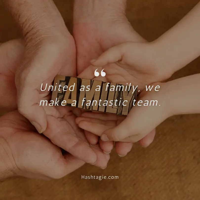 Family bonding captions example image