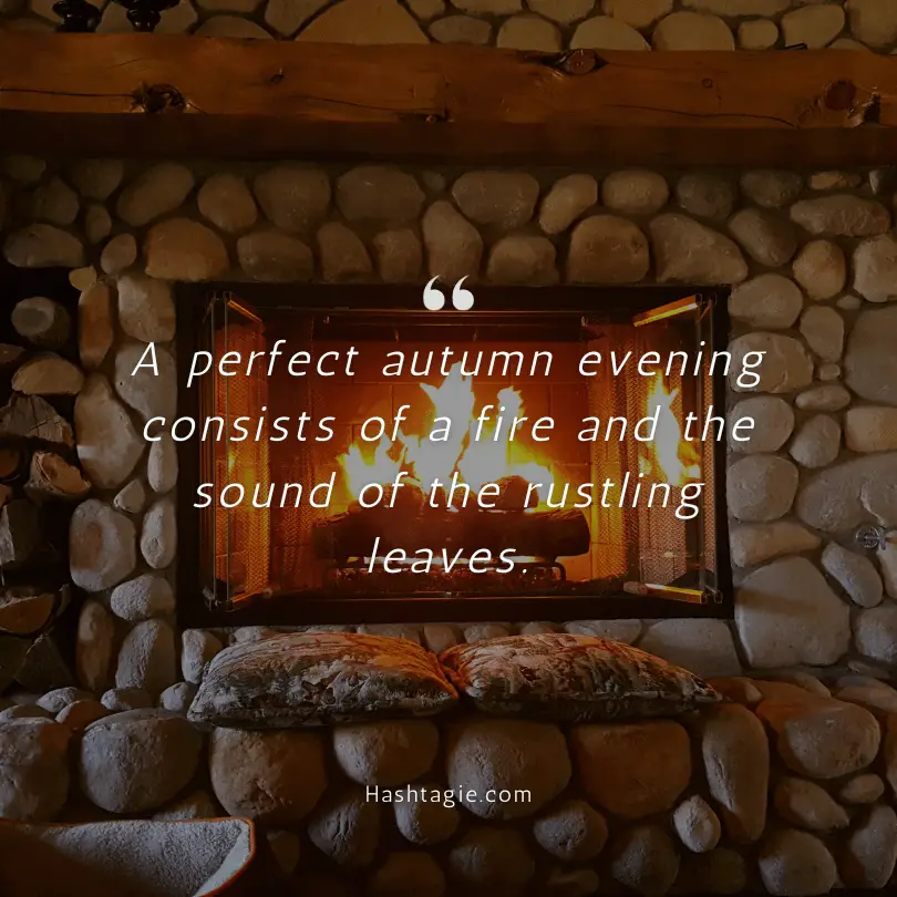 Fireplace captions for Autumn  example image