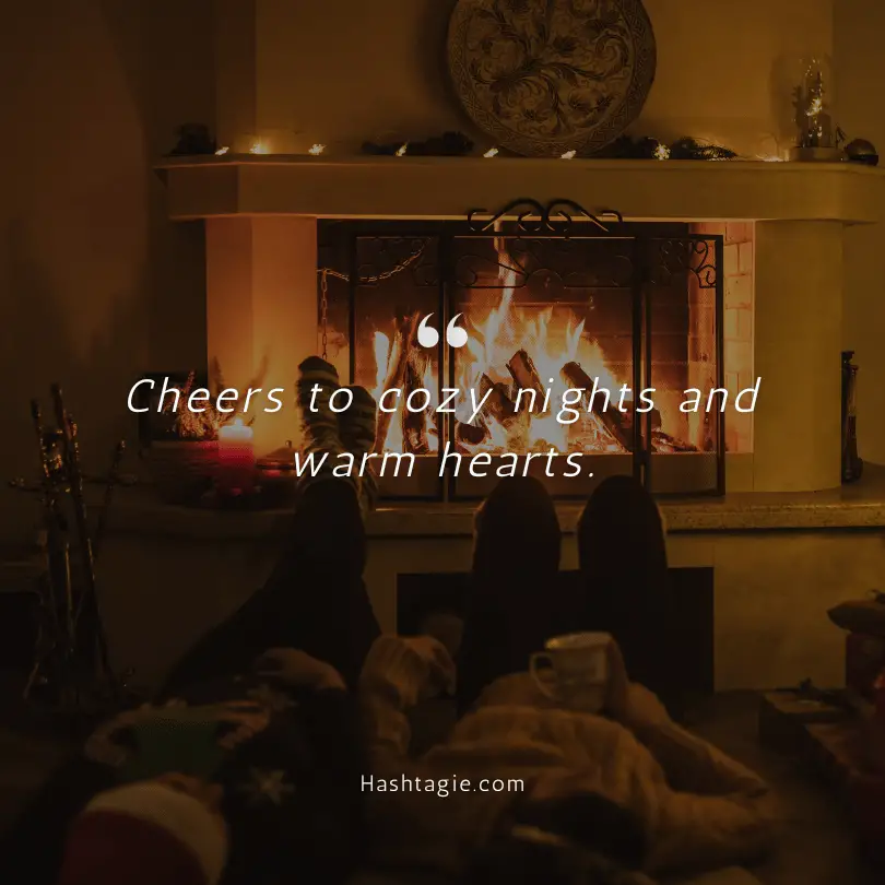 Fireplace captions for Couples   example image