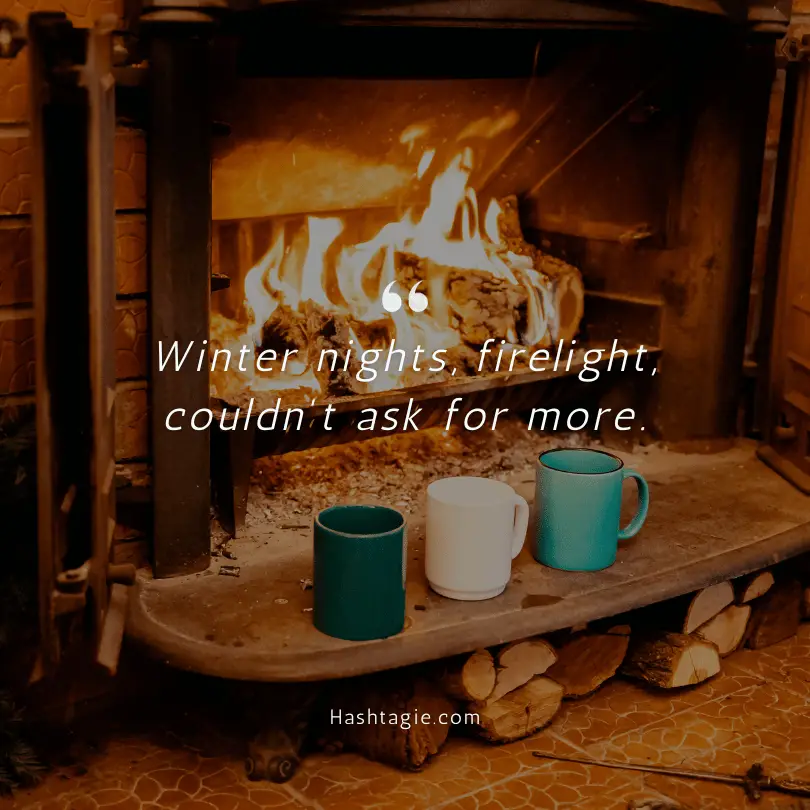 Fireplace captions for Winter nights  example image