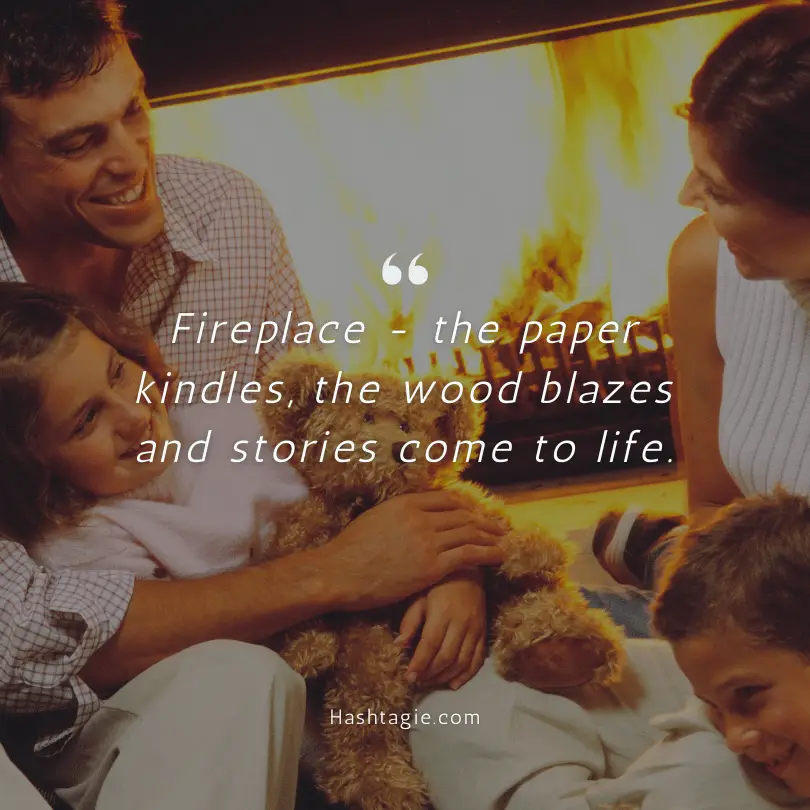 Fireplace quotes on Fireside Tales example image