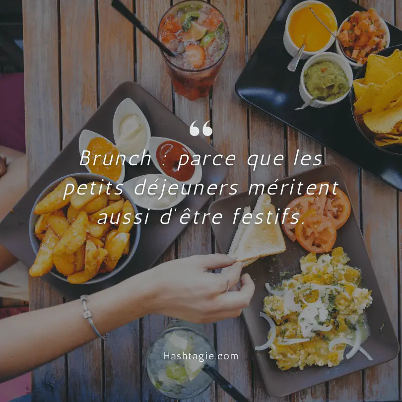 French brunch Instagram captions example image