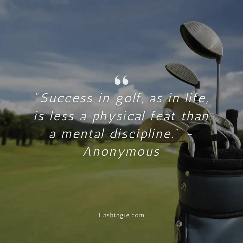 Golf and life parallel quotes example image