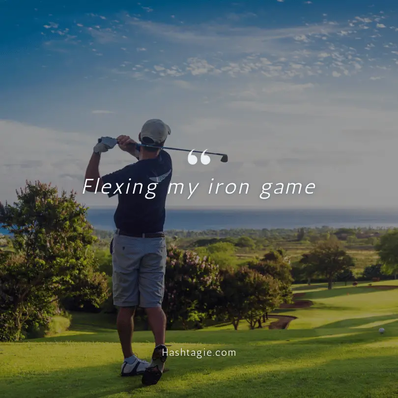 Golf captions for professionals example image