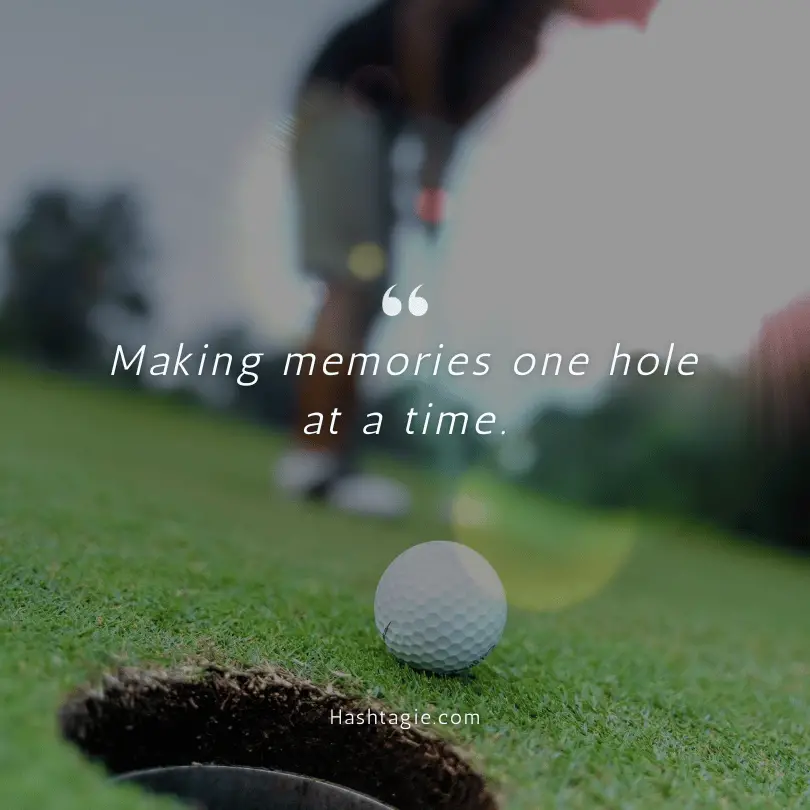 Golf swing captions example image