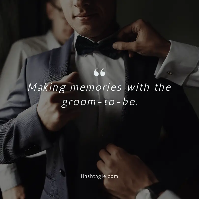 Groomsmen captions example image