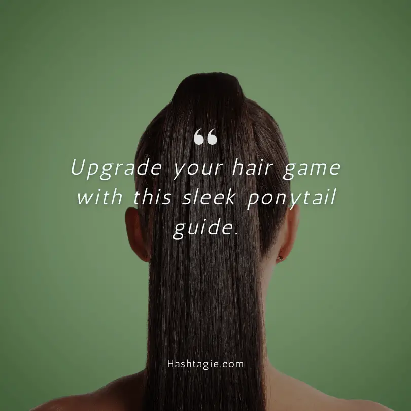 Hairstylist captions for hairstyle tutorials example image