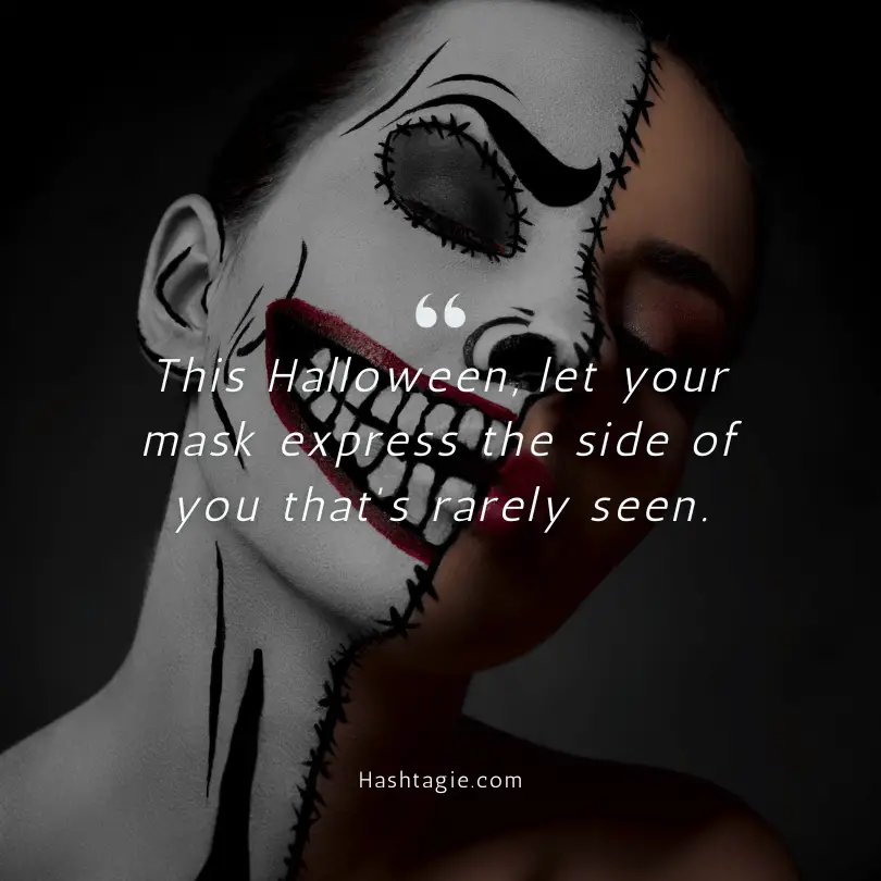 Halloween mask quotes example image