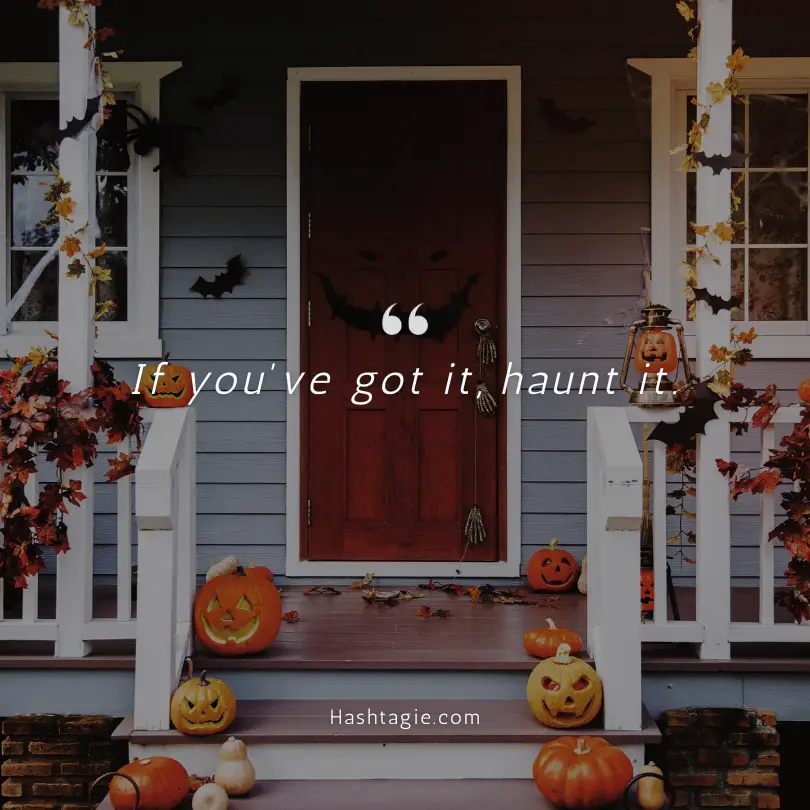 Haunted house captions example image