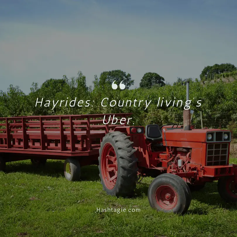 Hayride Instagram captions example image