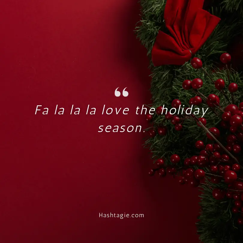 Holiday captions example image