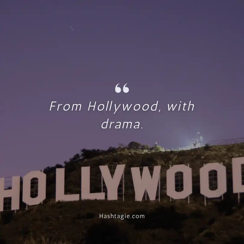 Hollywood captions example image