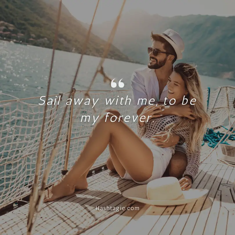 Honeymoon captions example image