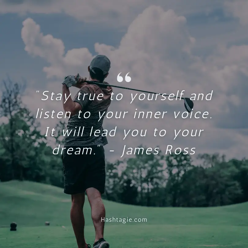 Inspirational golf quotes example image