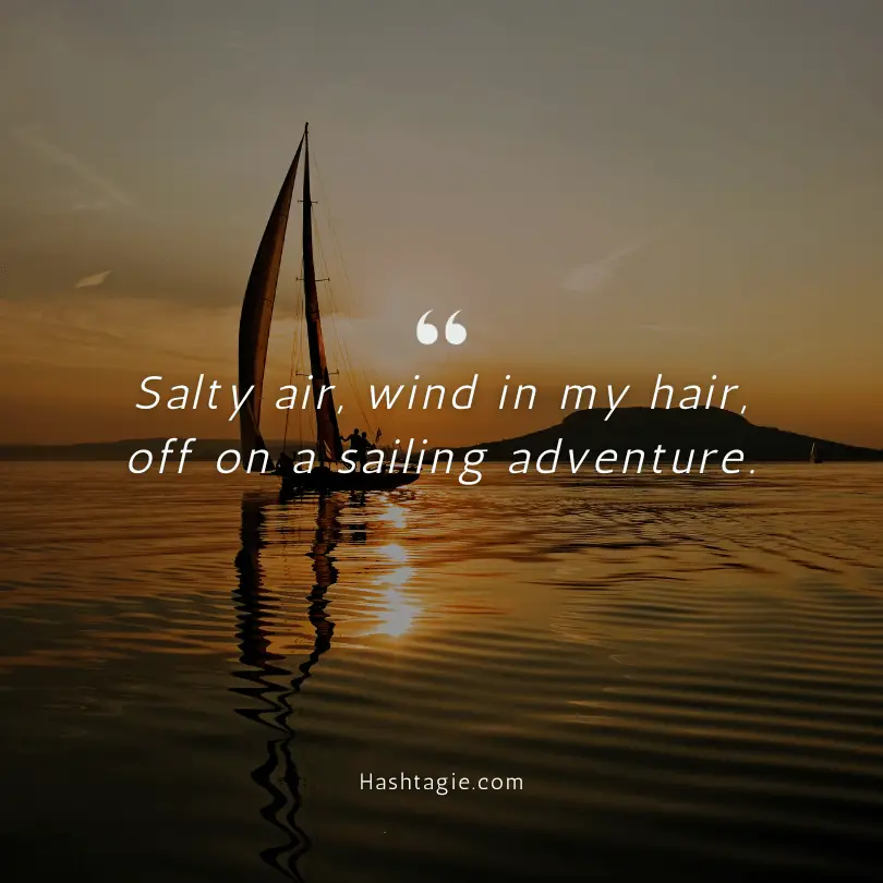 Lake captions for sailing example image