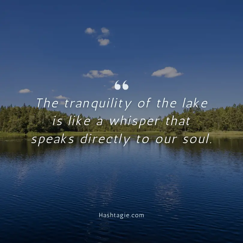 Lake life quotes for peace and tranquility example image