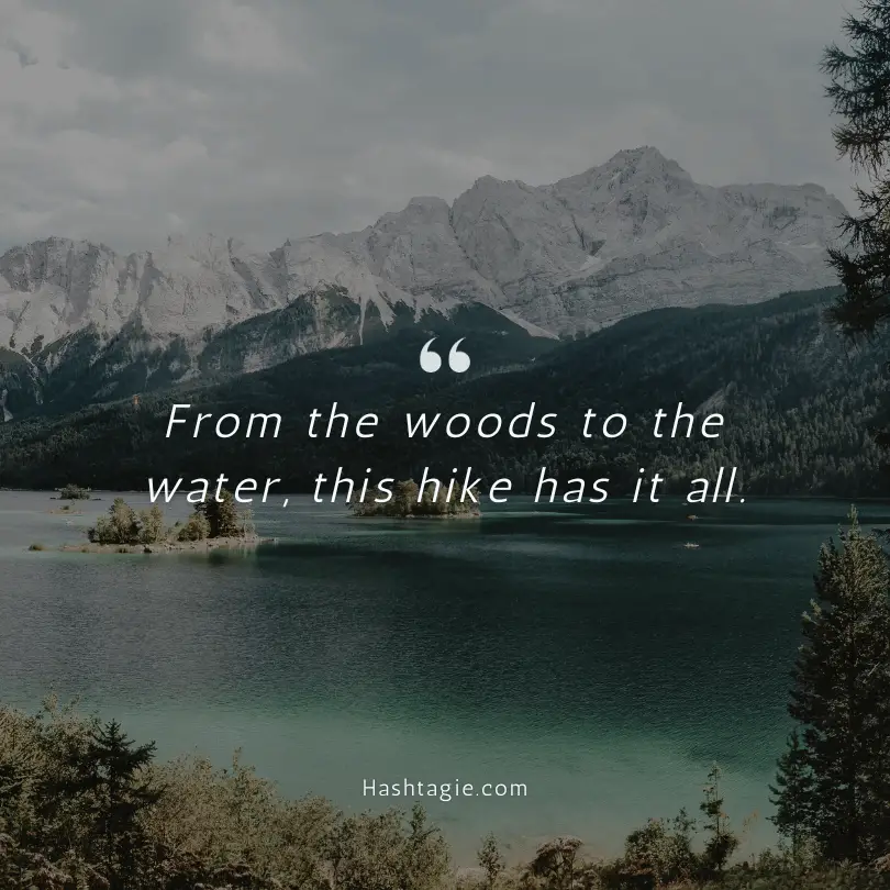 Lake quotes for hiking excursions  example image