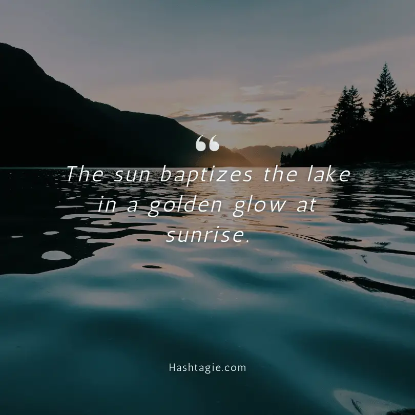 Lake quotes for sunrise and sunset  example image