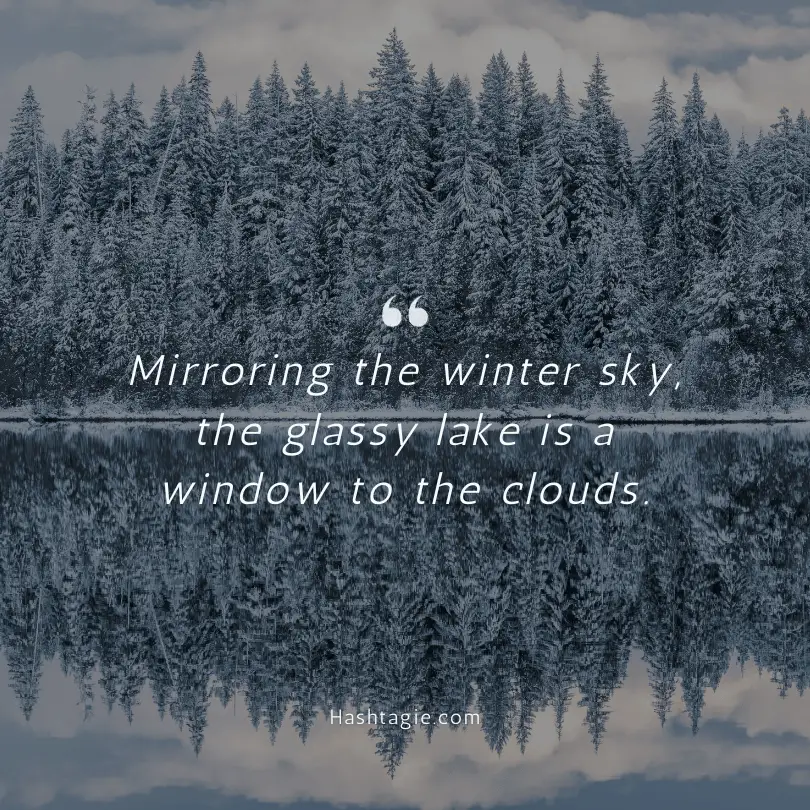 Lake quotes for winter landscapes  example image